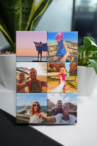 Custom Square Photo Magnet Sets